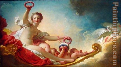 le jour painting - Jean-Honore Fragonard le jour art painting